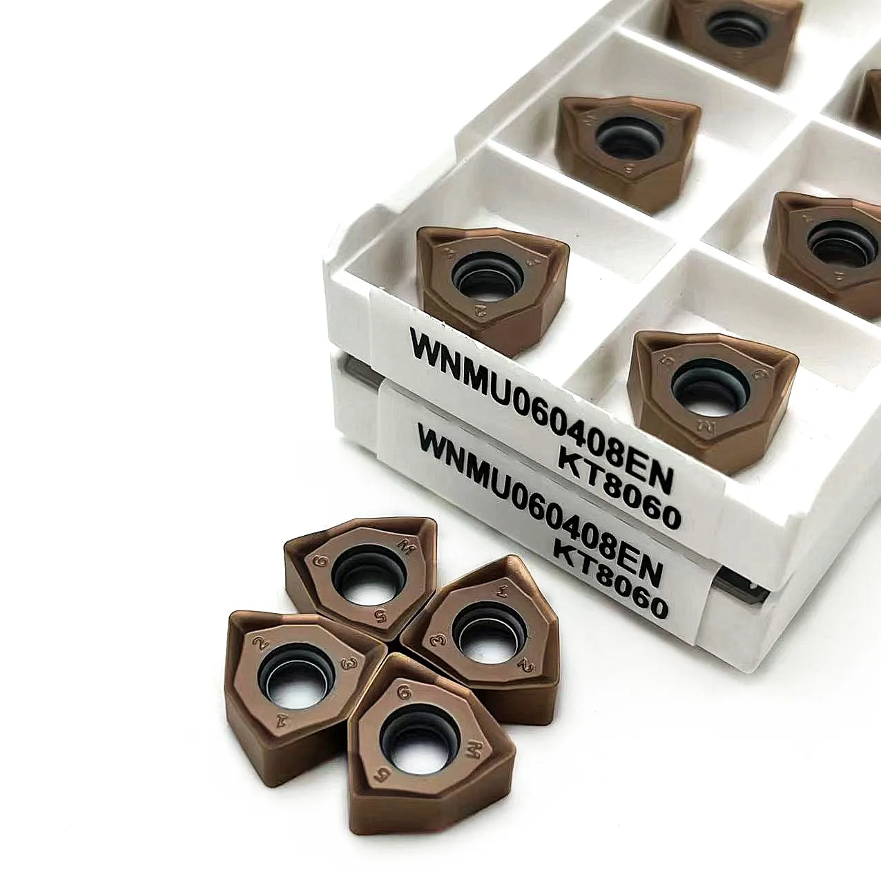 10pcs WNMU060408EN KT8060 Face Milling Cutter Inserts WNMU080608EN  