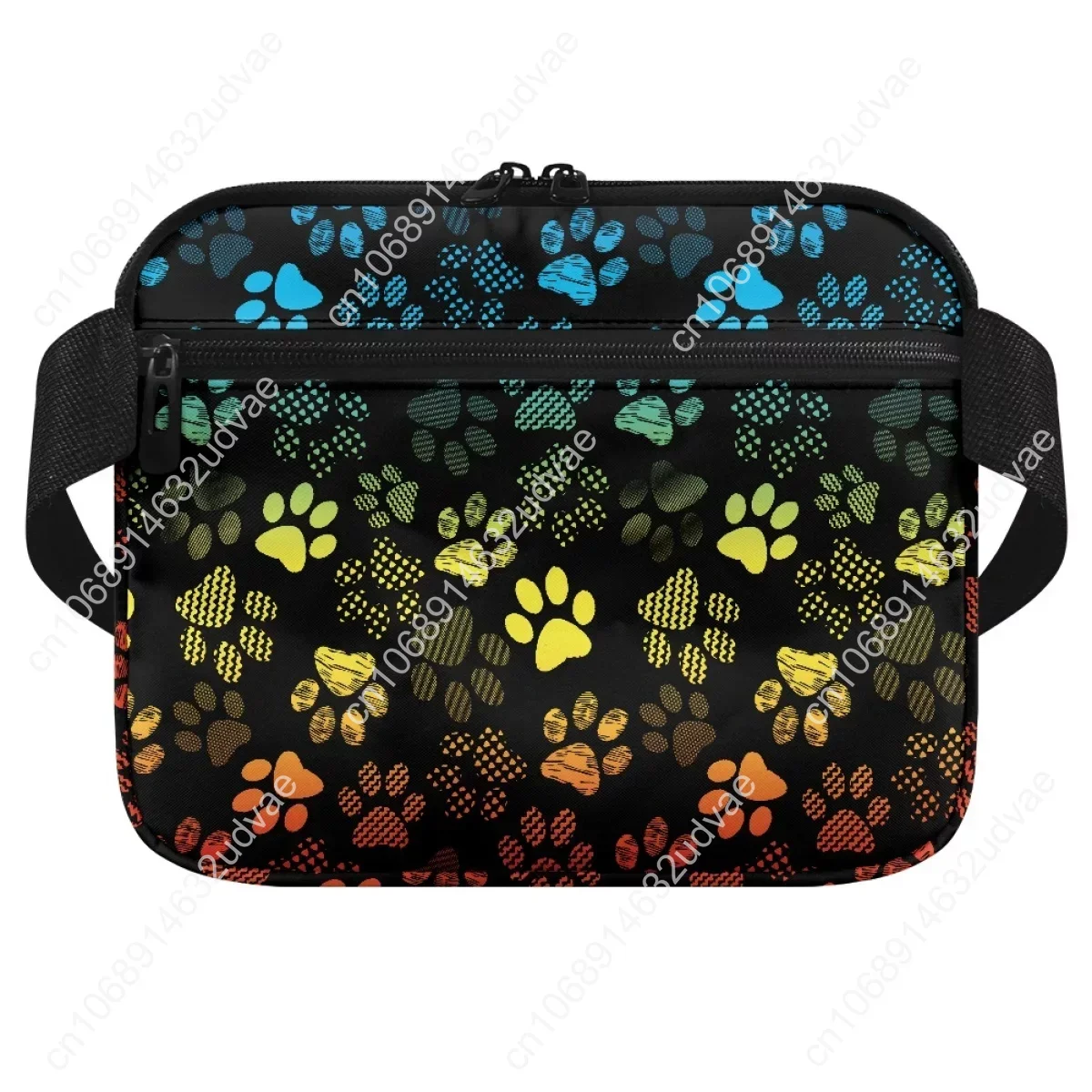 Colorful Dog Paws Ladies Hospital Work Practical Waist Bag Nurses Fanny Pack for Stethoscopes Bandage Scissor Medical Belt Bags