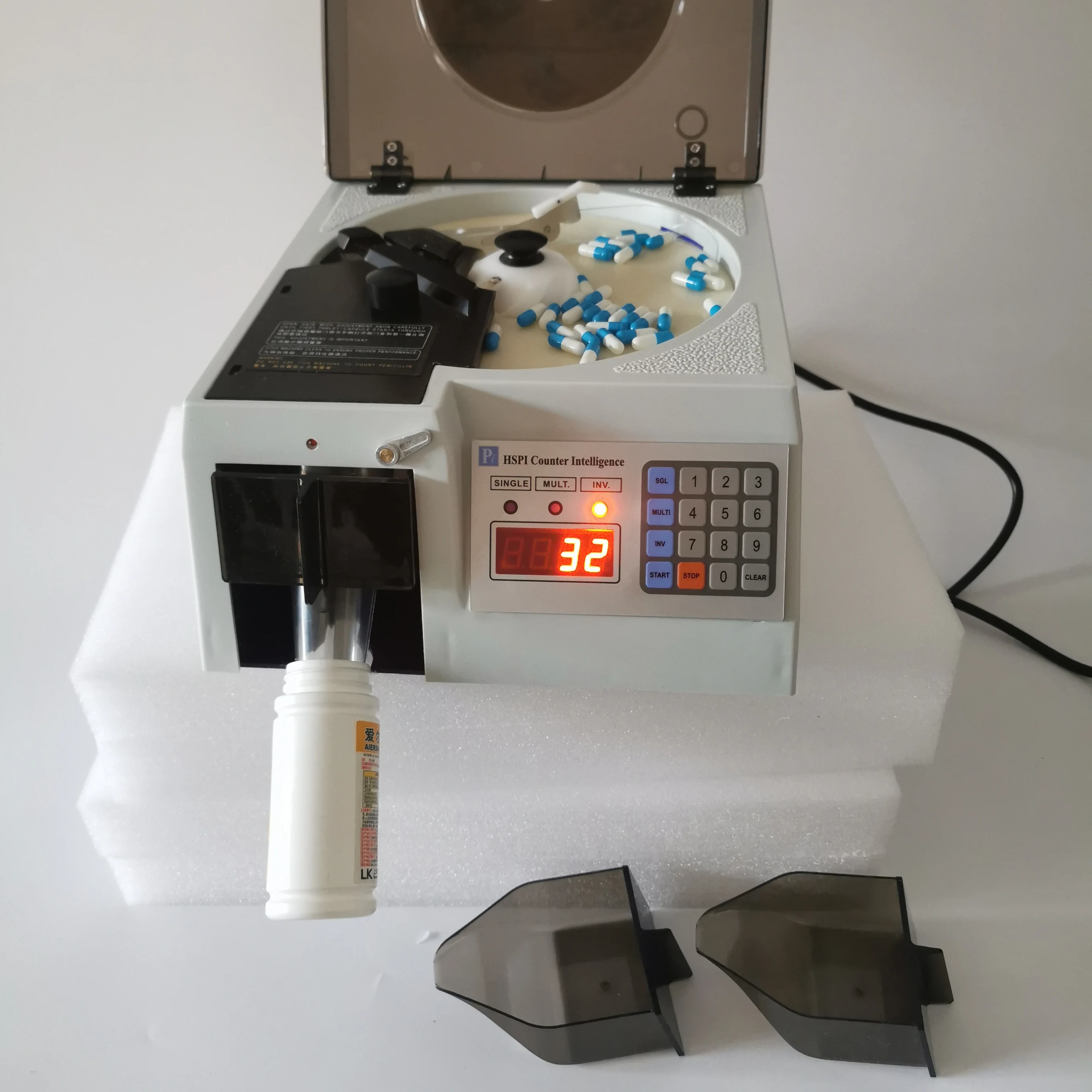 Automatic Capsule Tablet Counting Machine Electronic Pill Counter for Pharmacy Lab Capsule Tablet Counting Equipment detail image 3