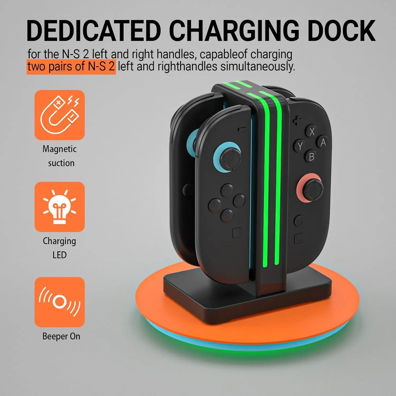 Enhanced Charging Dock with LED Indicator and Cable