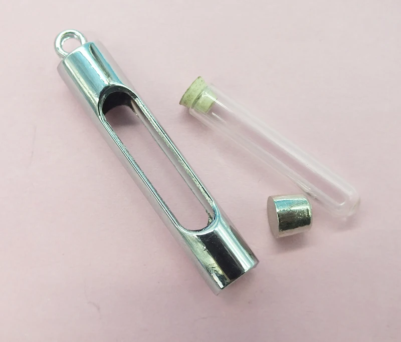 

100pcs / lot Cylinder Glass Vials For Rice Jewelry,Name On Rice Glass Vials,Vial Jewelry Necklace,DIY Vials