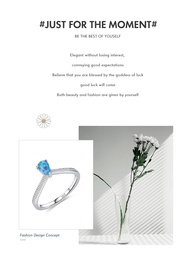 MODIAN 2023 925 Sterling Silver Exquisite Opal Rings For Women Fashion Sense Of Design Wedding Anniversary Gift Fine Jewelry