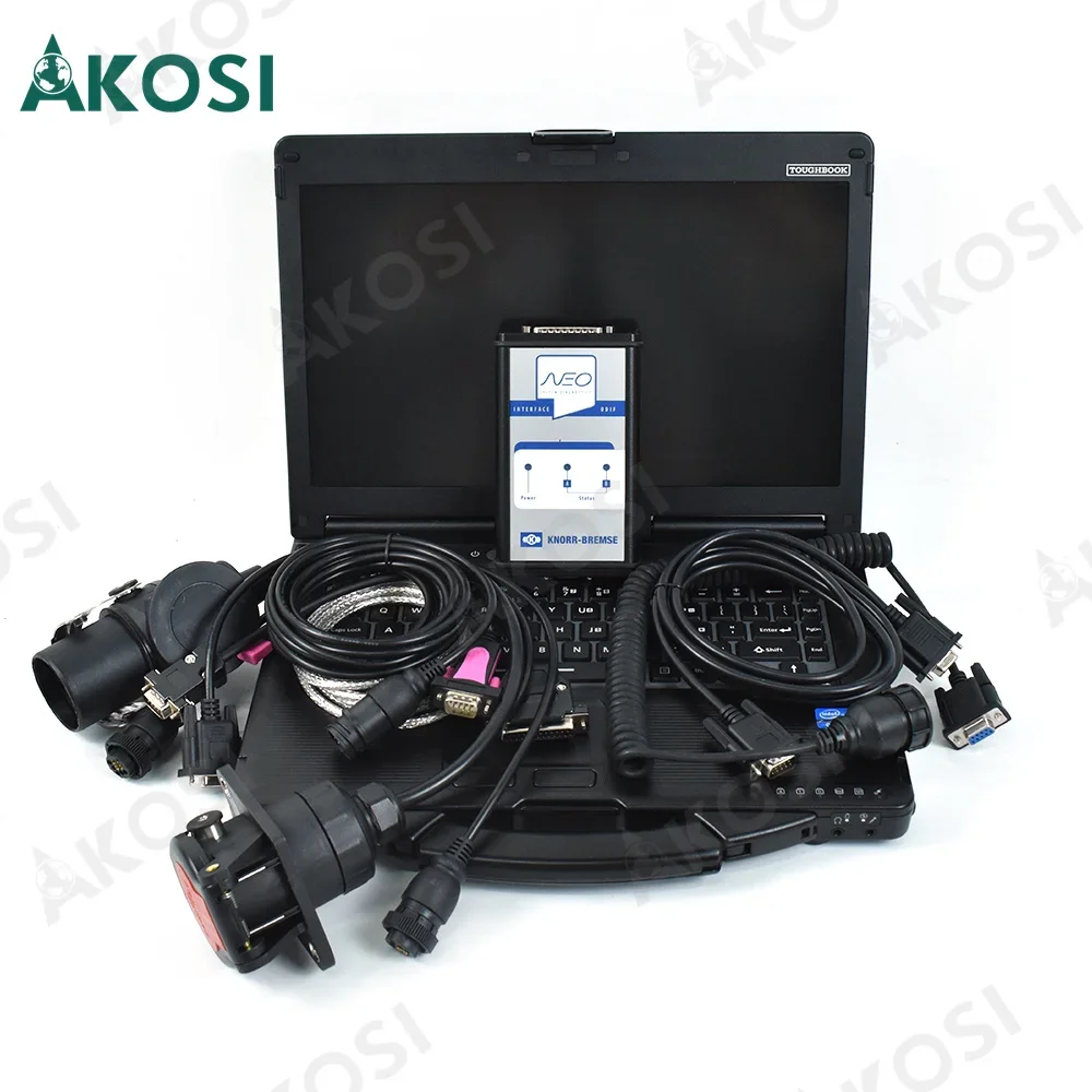 

For KNORR Diagnostic Kit NEO UDIF Knorr Interface with software Truck trailer brake Diagnostic Tool+CF53 laptop