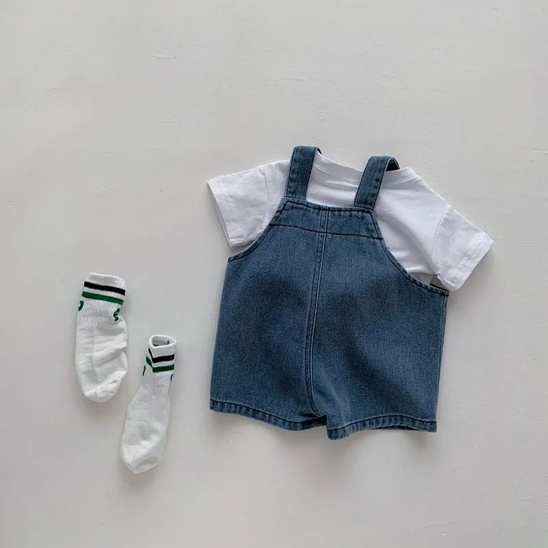 Summer Baby Clothing Set T Shirt and Denim Shorts