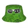 Hip Hop Feid Ferxxo Bucket Hats Lightweight  90s Rapper Rap Music Fishing Fisherman Hats  Beach Vacation Getaway Headwear Bob 1