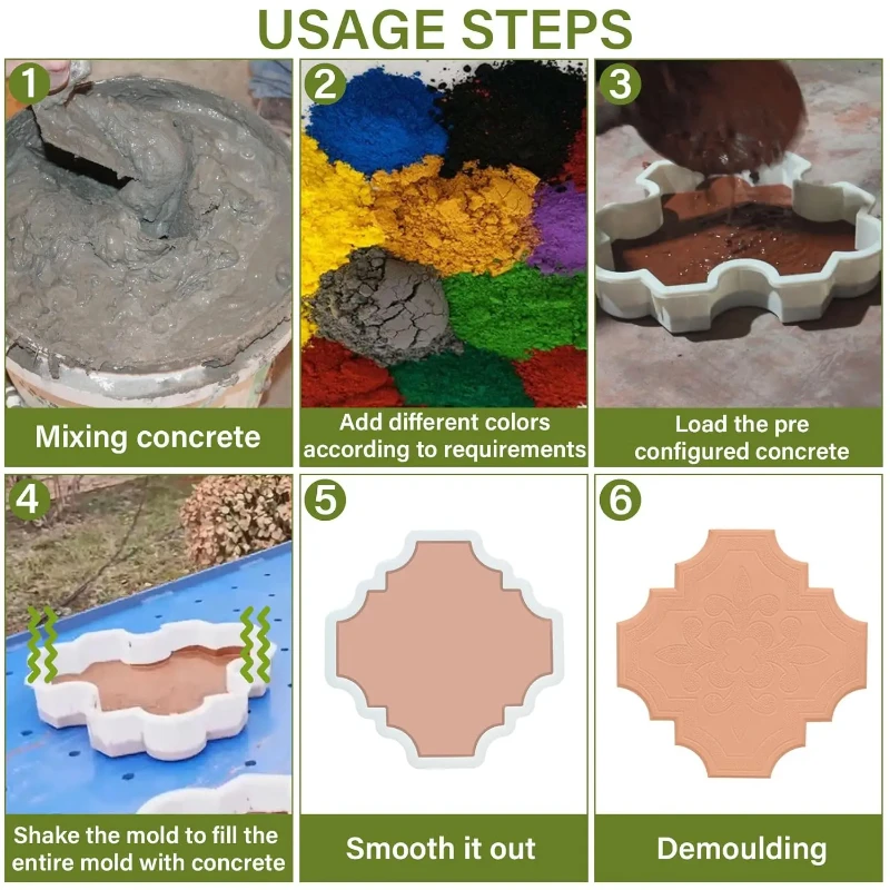 Upgraded Cement Stepping Stone Molds 3