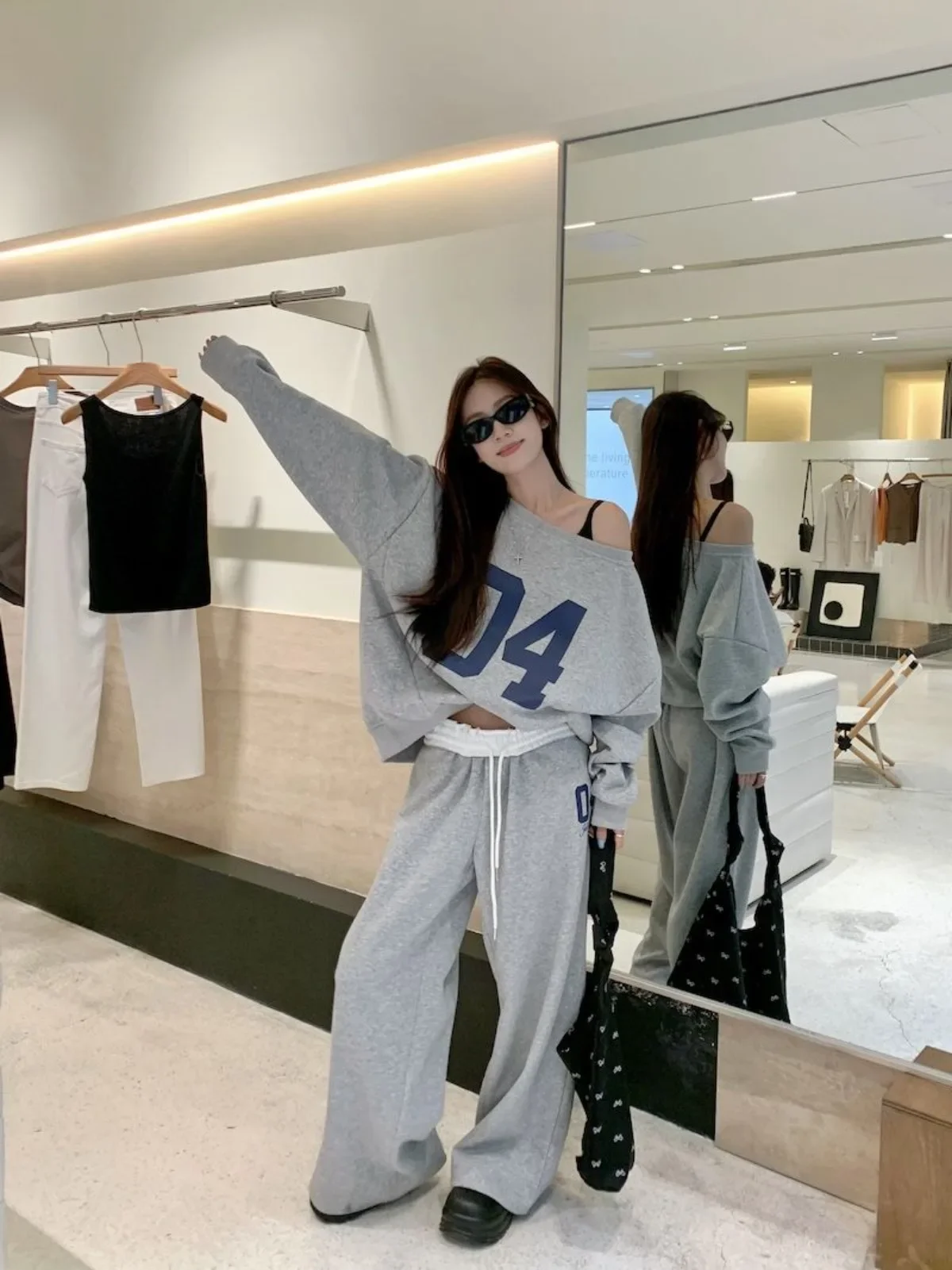 Vintage-Inspired High-Waisted Casual Pants