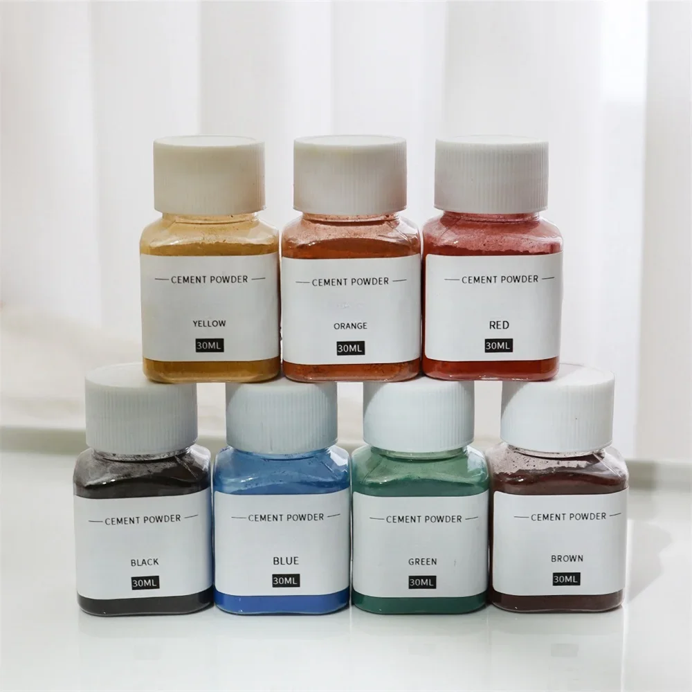 Gypsum Plaster Pigment 30ml/Jar Cement Powder Pigment Coloring Dye DIY Handmade Concrete Cement Plaster Mold Jewelry Makeinig Tools