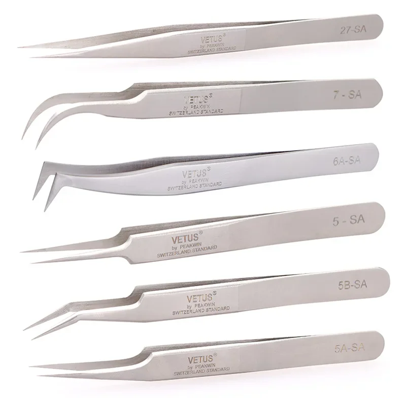 

Makeup Professional Eyelash Tweezers 3D Volume Eyelash Extension Tweezer Fan Lash Eyebrow Tweezers VETUS Excellent Closure