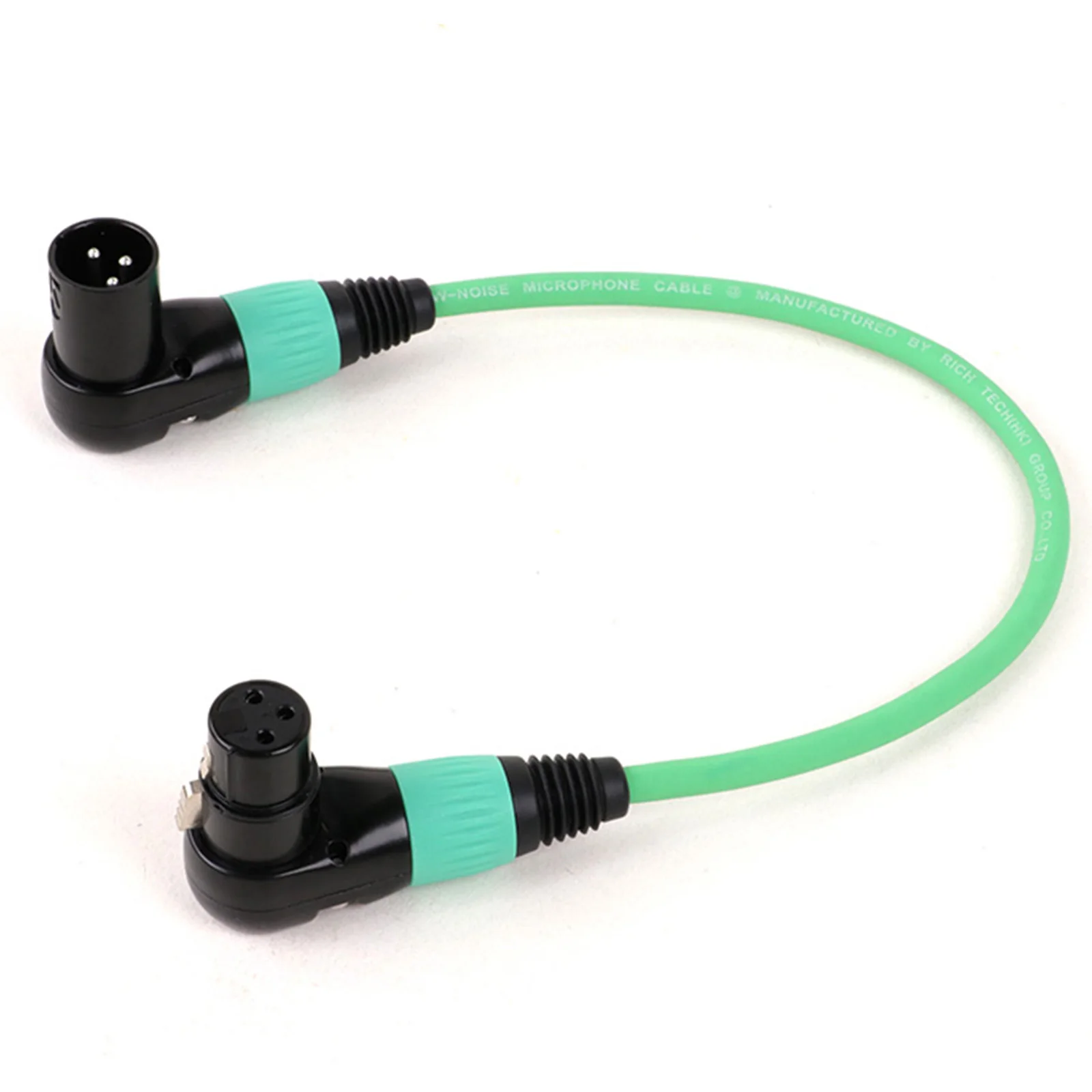 Mehrfarbiges rechtwinkliges xlr zu xlr Patchkabel 3-poliges xlr männliches zu weibliches buntes Kabel für Mikrofon mischer 0,3 M-15M – Detail 8
