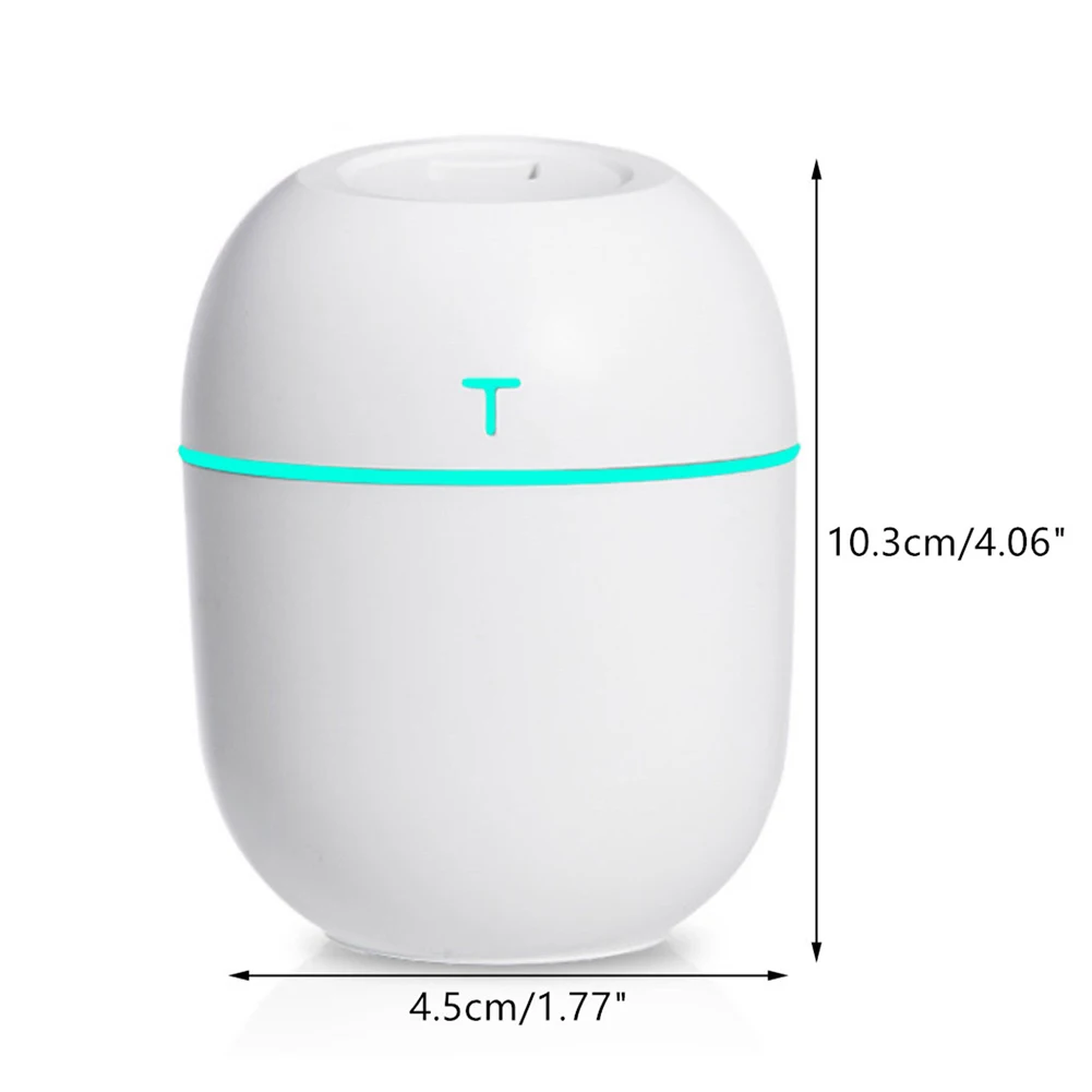 Air humidifier 200ML Mini Air humidifier USB Aroma Essential oil Diffuser Home Car Ultrasonic Mist maker Humidicador with LED lamp