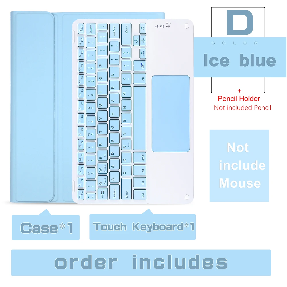 Universal Magic Keyboard Case with Wireless Mouse