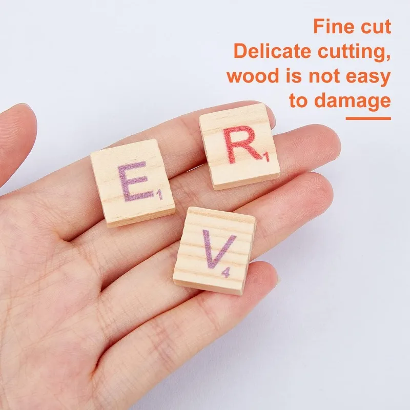 Hobby creativi 100 pezzi Scrabble Lettere in legno Lettera Lettera per