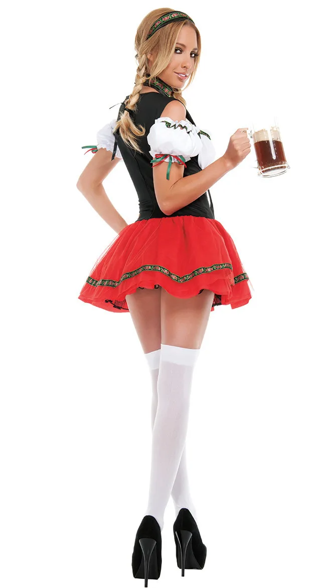 Women Oktoberfest Dress-Up Tavern Waitress Costume