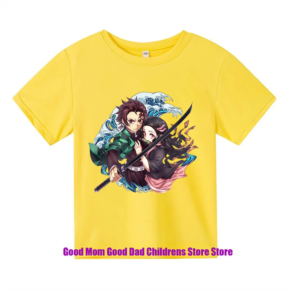 Demon Slayer Zouma Monzekoro You Beans Summer Cool Children's t shirts Leisure Cartoon T-shirts Boys And Girls Birthday Gifts 5