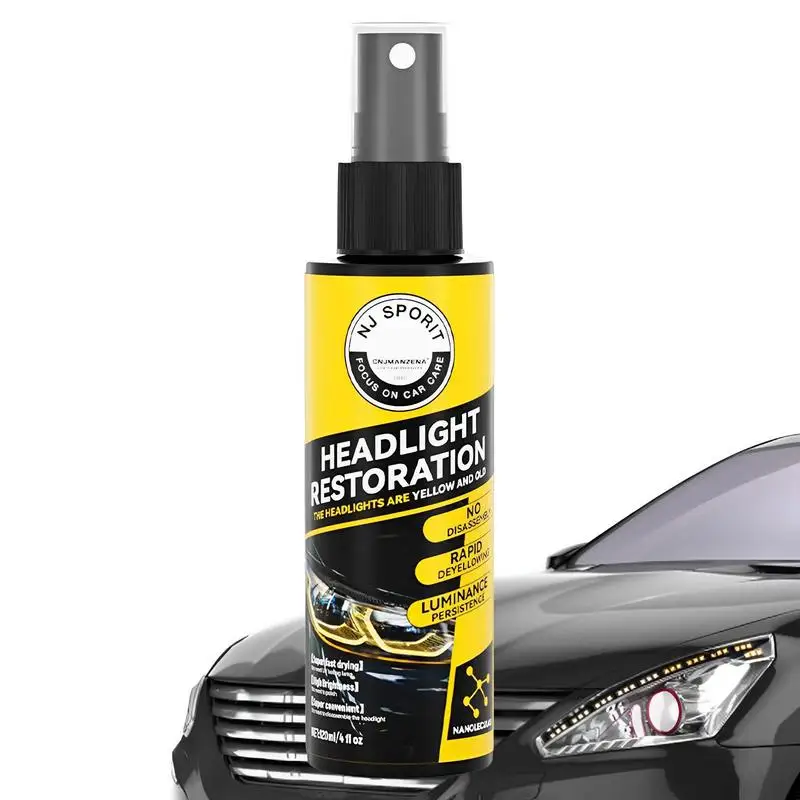 HeadlightCoatingSprayLiquidCarLightCleanerAndRestorerUV