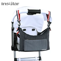 Insular Baby Stroller Organizer Bag Mummy Diaper Bag Hook Baby Carriage Hanging Storage Bag Folding Travel Nappy Bags 2