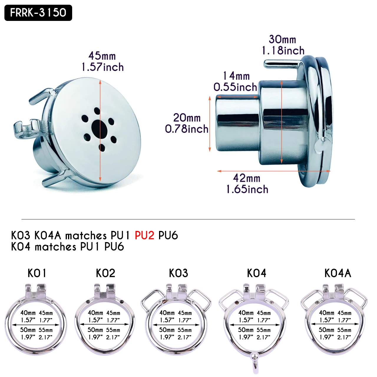 Penis Chastity Cage FRRK Negative Inverted Metal Chastity Cage Device With Band Belt Penis Restraints Lock Rings BDSM Alternative Toys Sissies Men