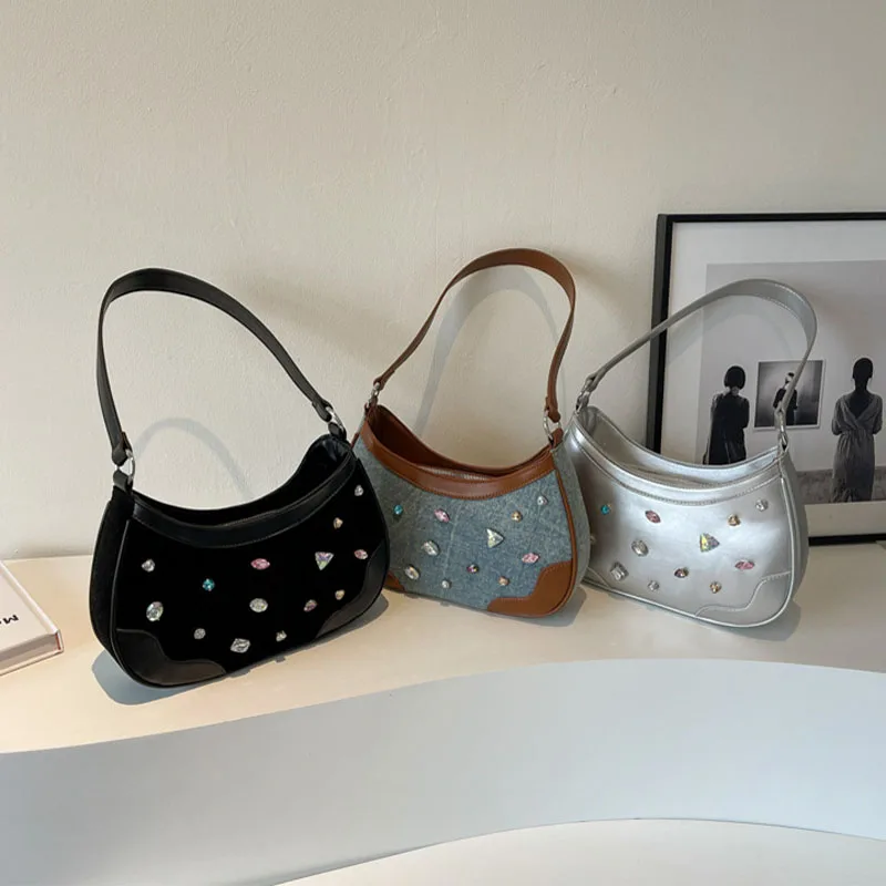 fashion crescent bags shoulder bag women bags armpit shoulder bag small 2023 summer new color  bag