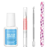 COSCELIA 10g Nail Glue Remover Fake Tips Remover Tools Remover Nail Liquid Easy To Soften Remover Press On Nails Gel 1