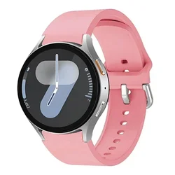 Premium Silicone Sports Strap for Smartwatches - Sleek and Durable Design (Pink)