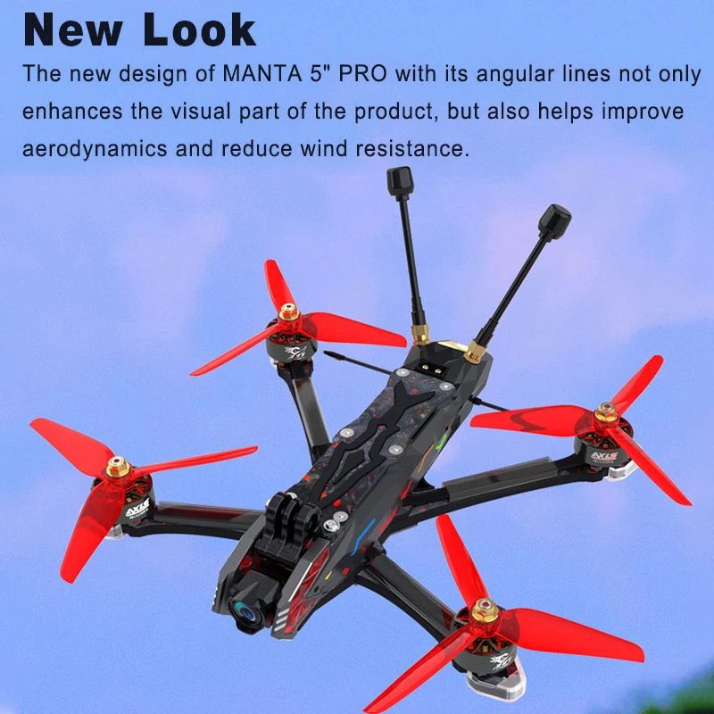 AXISFLYING Manta 5 PRO FPV Drone PNP/ELRS 2.4G/TBS Receiver DC Frame For RC FPV Cinematic Freestyle Drone Quadcopter Cinewhoop - Image 2