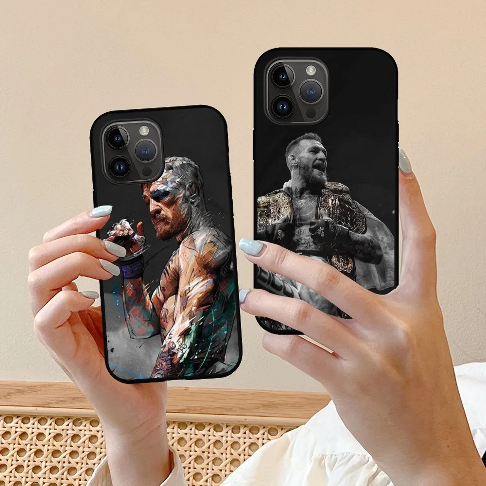 U-Ufc Conor Mcgregor  Phone Case For Iphone 15 14 13 12 11 X Xr Xs Xsmax 8 7 Plus Mini Pro Max Soft Black Phone Cover