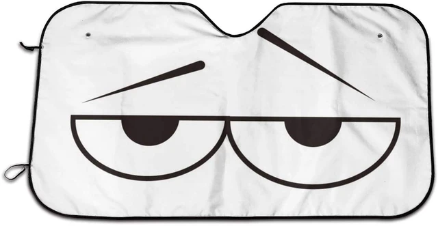 Foruidea Cartoon Lustige Augen Auto Windschutzscheibe Sonnenschutz Auto  Sonnenschutz für Auto Lkw SUV-Blöcke Uv Rays Sonnenblende protector-Hält Yo  - AliExpress