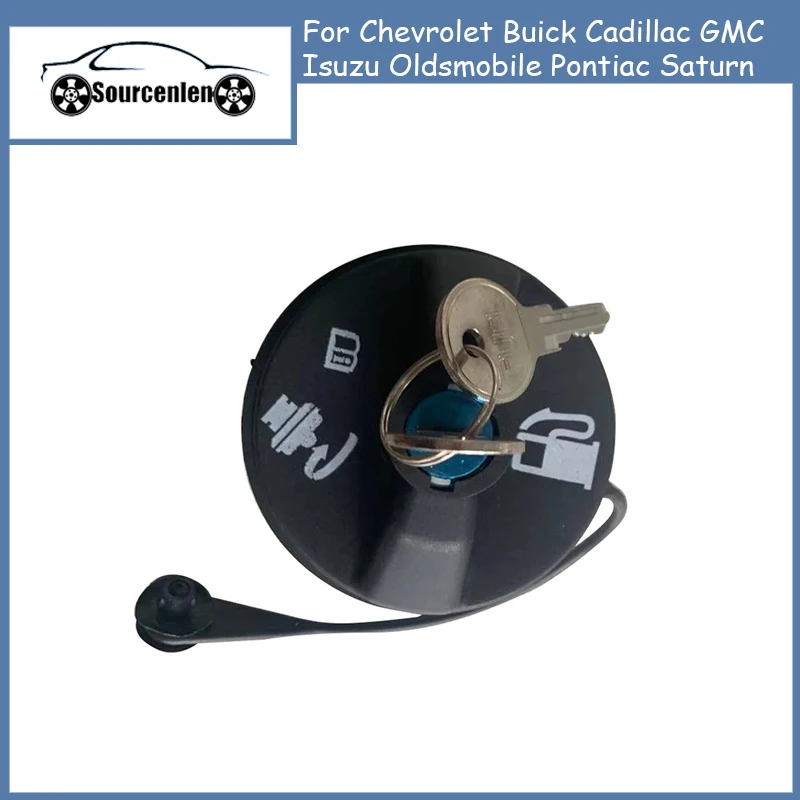 Car Locking Fuel Tank Cap Keys Cover 22720375 For Chevrolet Buick Cadillac GMC Isuzu Oldsmobile Pontiac Saturn Fuel Filler Cap