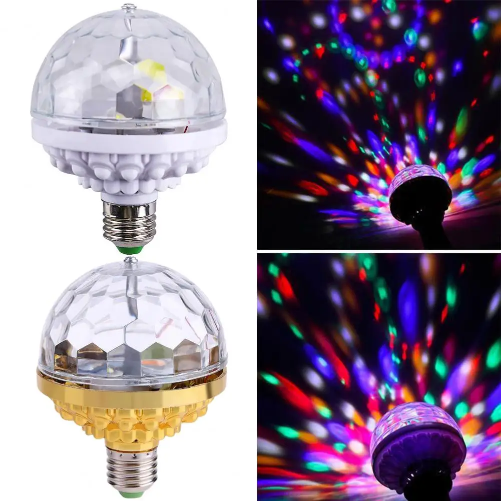 

RGB LED Smart Stage Lamp Rotatable Flame Retardant Decorative Home KTV Bulb Colorful Rotating Stage LED Bulbs Projection Light