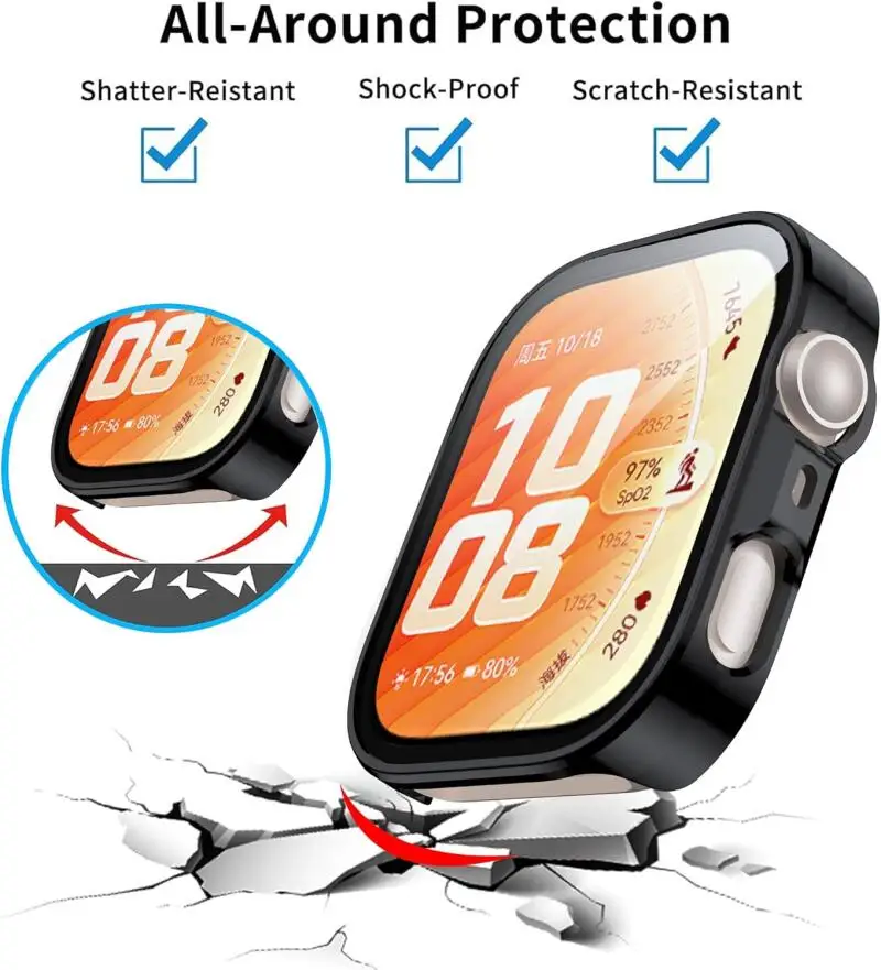 Premium Tempered Glass Protective Bumper Shell