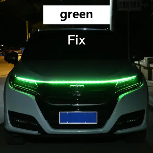 RXZ LED Daytime Running Light Scan Starting Car Hood Decorative Lights DRL Auto Engine Hood Guide Decorative Ambient Lamp 12V - Image 9