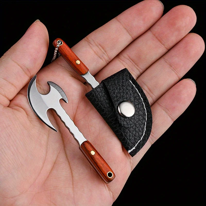 Mini Ax Knife Keychain Parcel Opening Tools, Sharp Mini Pocket Knife, The Best Gift for Family and Friends Camping Outdoor Tool