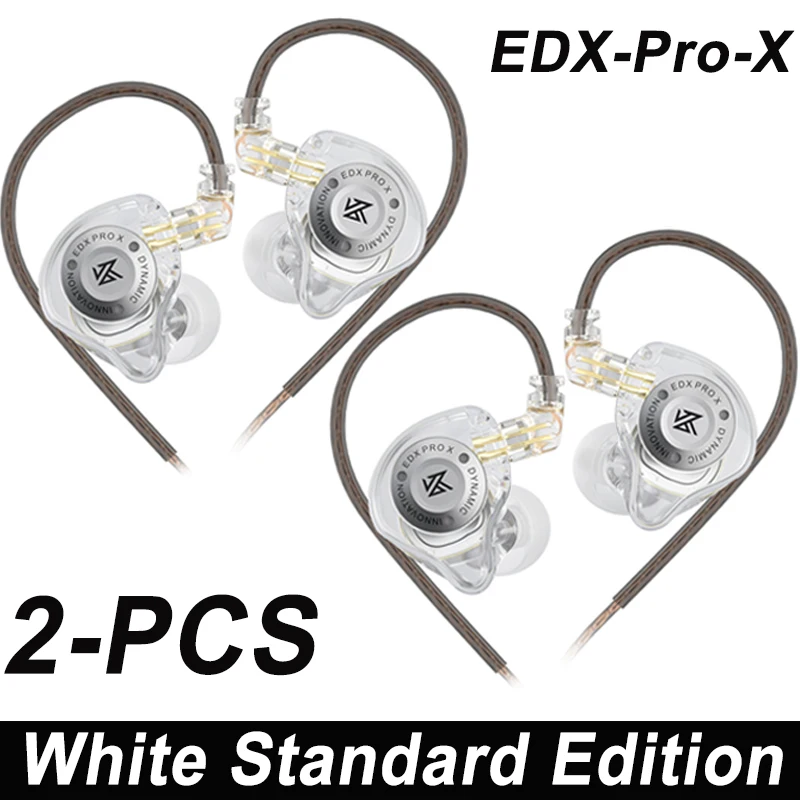 2024 New KZ EDX PRO X Dynamic Drive Headset HIFI Bass wired