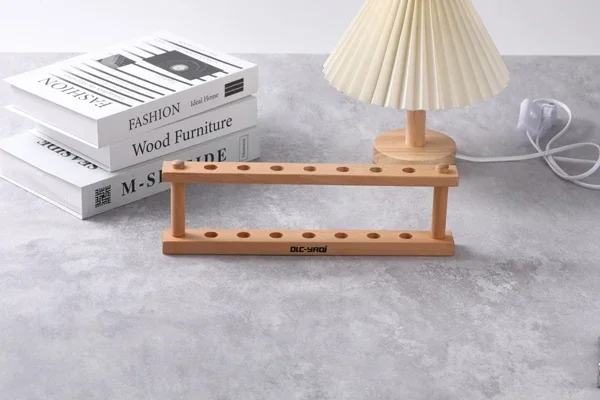 YAQi Weihnachtsgeschenk YAQi Rasiererhalter aus Buchenholz für Sicherheitsrasierer – Detail 7