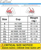 FallSweet soutien-gorge Push UP pour femmes sans couture grande taille soutiens-gorge coupe mince sans fil Bralette Sexy brassière Femme M-6XL 6