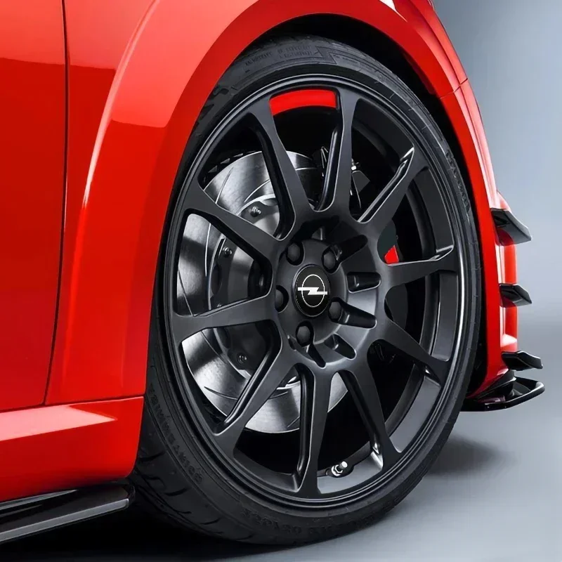 4pcs 자동차 휠 센터 커버 배지 스티커 스티커 Opel Corsa Astra Insignia Vectra Zafira Meriva Mokka Grandland Vivaro