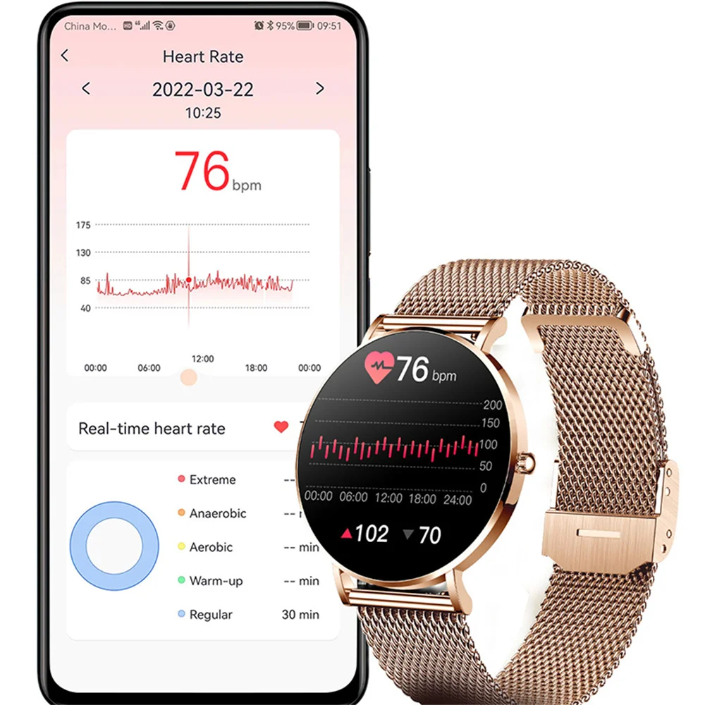 2022 ʹ Ʈ ġ 1.36 &AMOLED 360*360 HD ȼ ׻ ð ˸ Smartwatch  + 