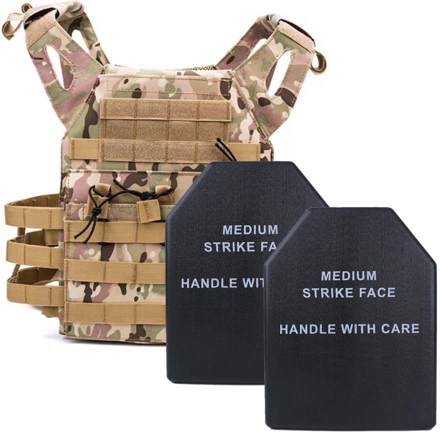 2 Pezzi Airsoft War Game Tactical Protective Eva Body Carrier Gilet Shock Plate Foam Leggero Hunting Vest Armor Plates