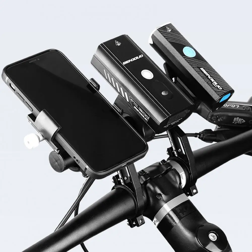 Handlebar Extension Bracket Bicycle Handlebar Extender for Bike Light Phone Code Meter Aluminum Alloy Bracket for Mtb Phone