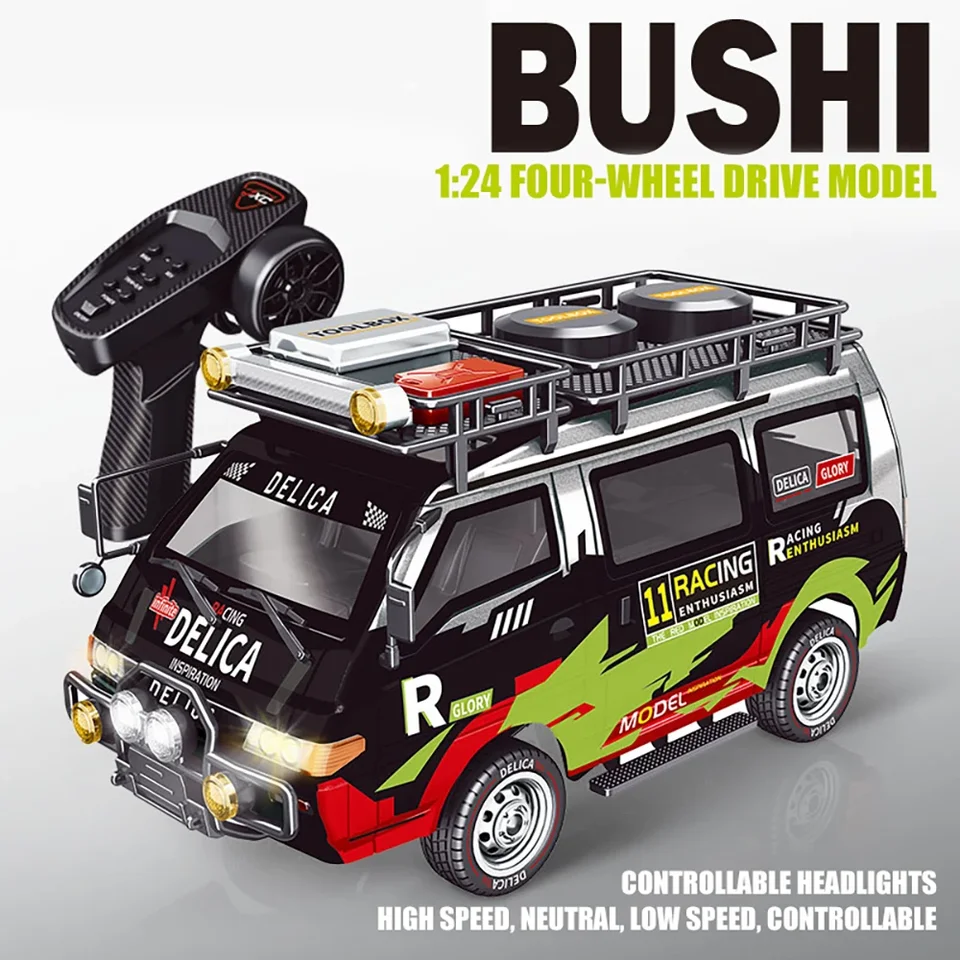 JXC デリカ 4WD バージョン 1/24 シミュレーション電動モデルカー