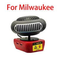 Ventilateur portatif de ventilateur de ventilateur d'air chaud de puissance électrique au Lithium vent chaud et froid double Mode pour Makita pour Bosch pour DeWalt pour Milwaukee 6
