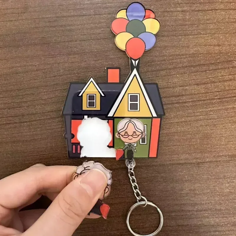 Couples Keychain Matching Heart Keychains Hanger Acrylic Key Holder Wall Decorative Gift for Mom Dad Boyfriend Girlfriend Lovers 4