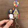 Couples Keychain Matching Heart Keychains Hanger Acrylic Key Holder Wall Decorative Gift for Mom Dad Boyfriend Girlfriend Lovers 4