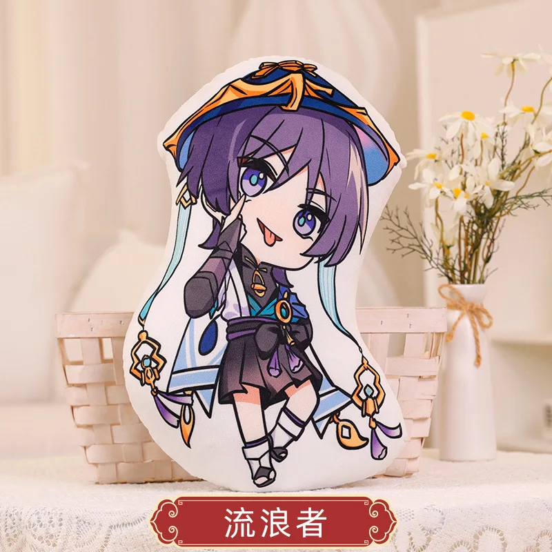 

45Cm Genshin Impact Wanderer Plush Stuffed Toy Pillow Cushion Cosplay Props Cute Plush Toy Scaramouche Throw Cushions Fans Gift