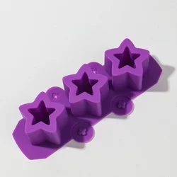 Star Flower Silicone Mold for DIY Succulent Vase and Handmade Planting Projects (Star - purple)
