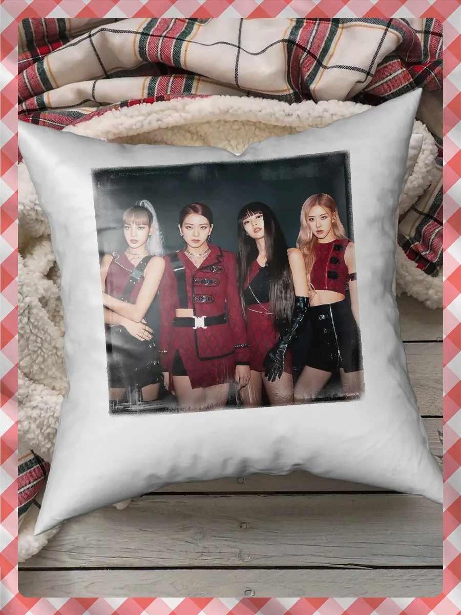 Pillow for sleep pillows printed BLACKPINK (блэкпинк K-pop girl group Fox джису розэ Jenny)-3078 pillow case gift |