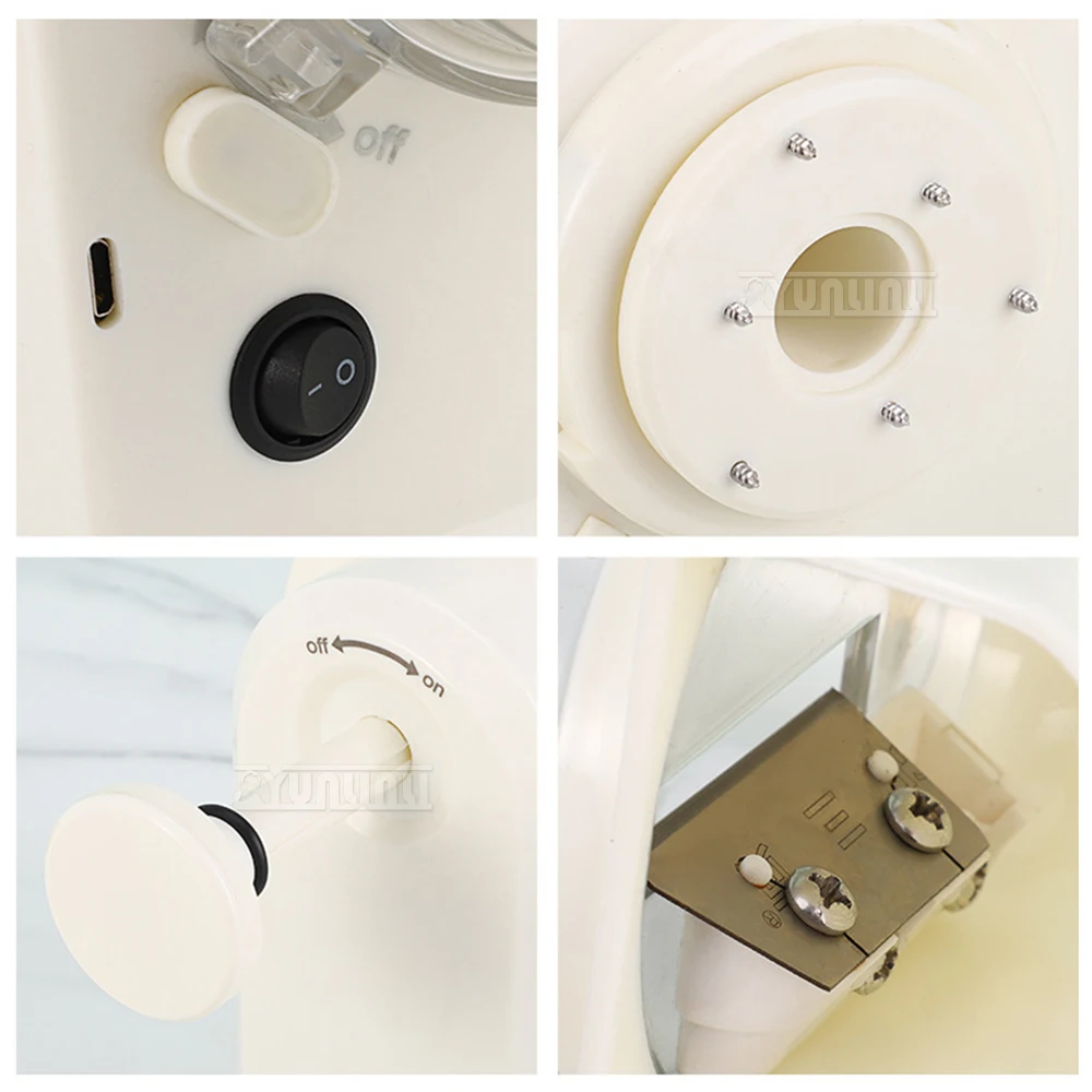 Household Portable Smoothie Ice Crusher with Ice Cube Tray Electric Shaved Machine