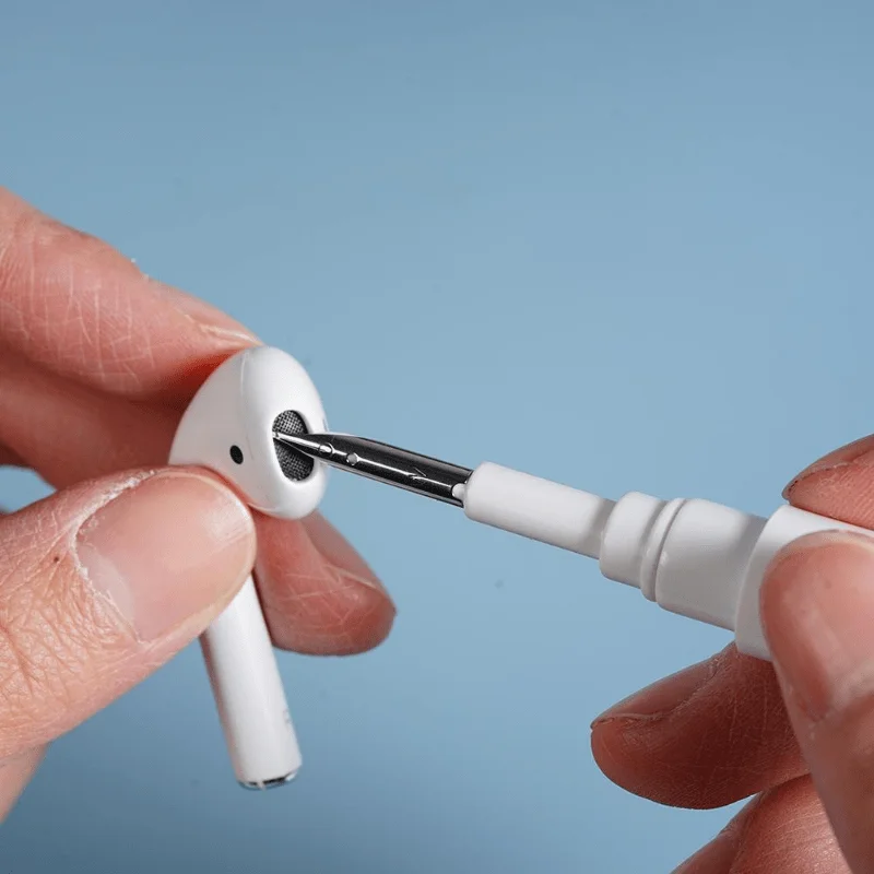 Earbuds Cleaning Pen Kit: 3-in-1 Multifunctional Cleaner with Soft Brush