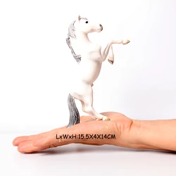 Large Realistic Horse Figurine with Detailed Textures - Farm Animal Toy & Party Decoration (Wild horse A)